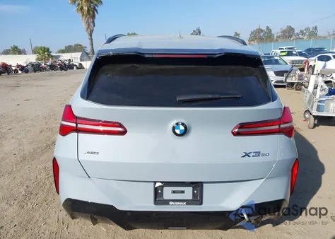 2025 BMW X3 30 xDrive из США, поврежденный, VIN 5UX53GP05S9116612